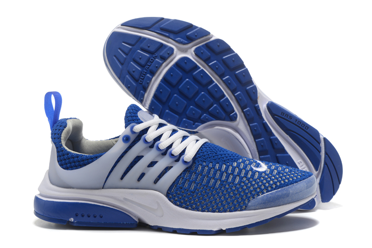 Nike Air Presto Flyknit Ultra Low Royal Blue White Shoes - Click Image to Close